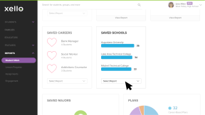 Select Report under Saved Schools